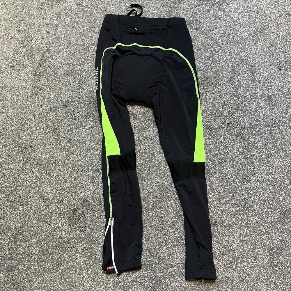 WOSAWE Men's Bike Long‎ Pants 3D Padded Cycling Sport Tights Black  Leggings